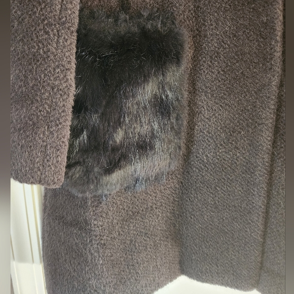 Itala Testino Alpaca wool and rabbit four  3/4 jacket coat size M.Made in Peru. - Picture 4 of 10